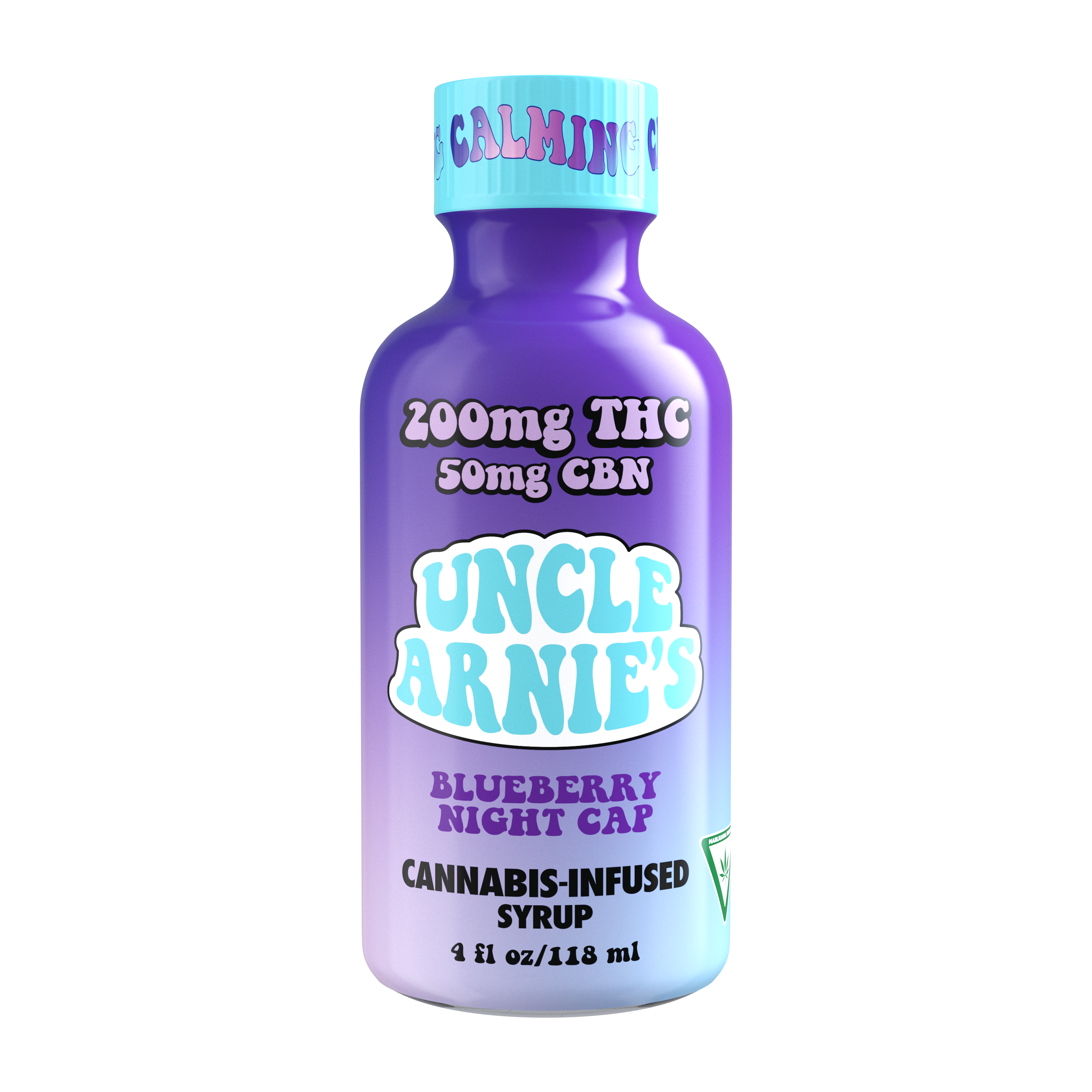 Photograph of product: Uncle Arnie's | Blueberry Nightcap | 200mg TH-oui:50mg CBN Syrup