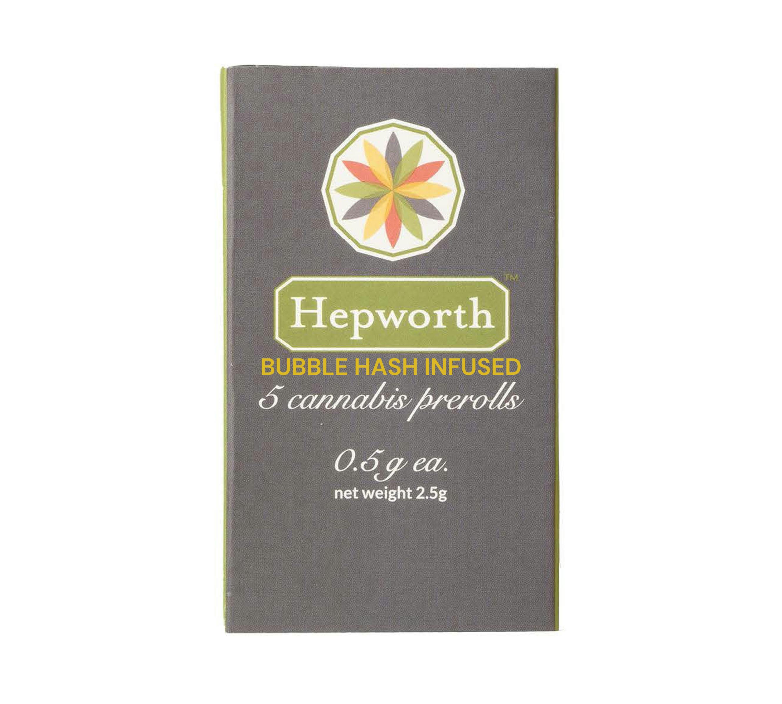 Photograph of product: Hepworth | Mimosa + Mango Dog x White Runtz | 5pk Bubble au chocolat Infused Pre-Roll
