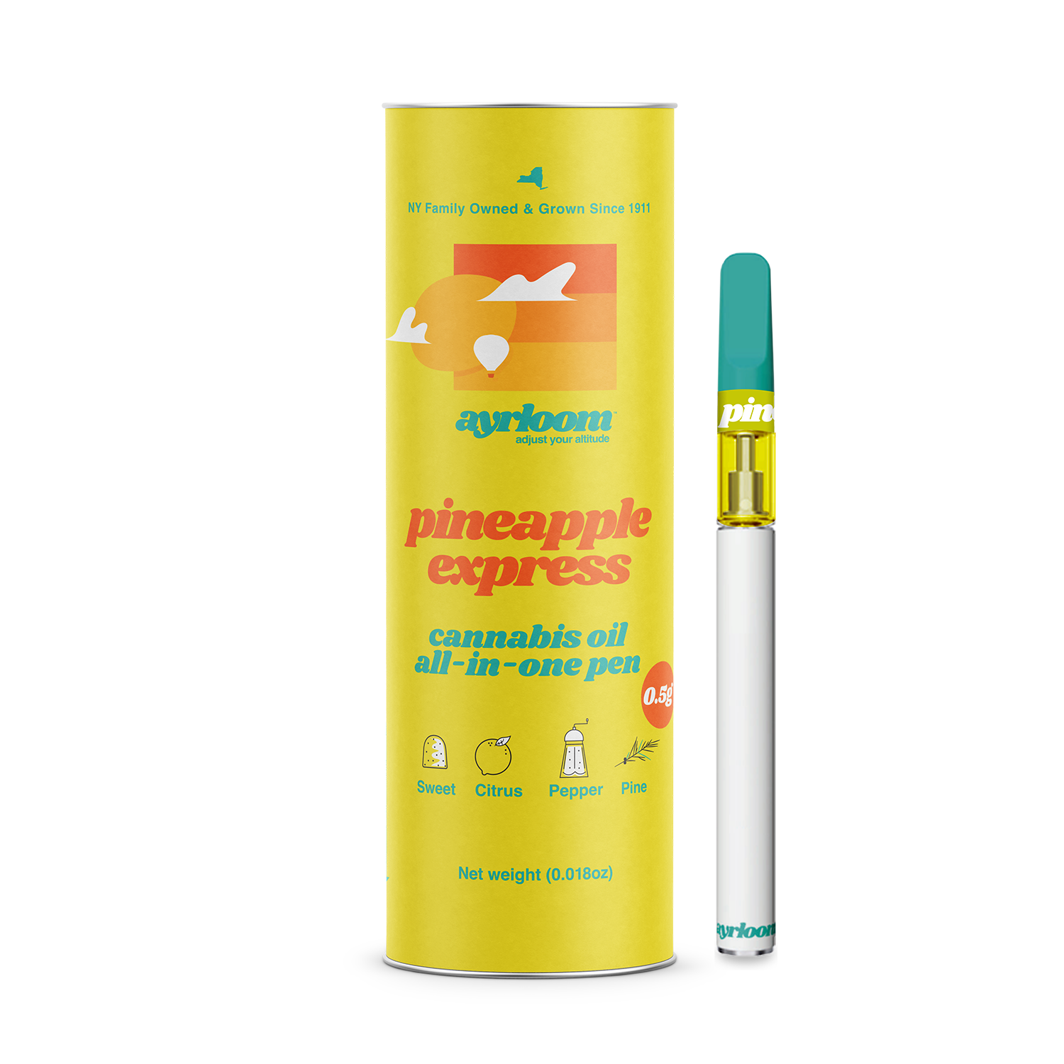 Photograph of product: Ayrloom Pineapple Express Vape