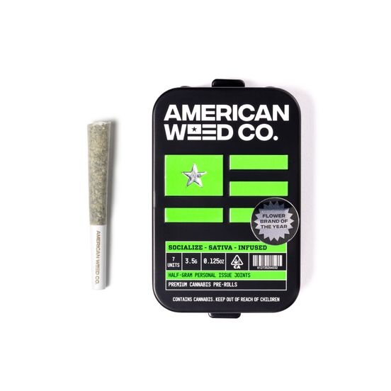 Photograph of product: American Oui'd Co. Infused Pre-roll Pack Citrus Bomb 3.5 - 