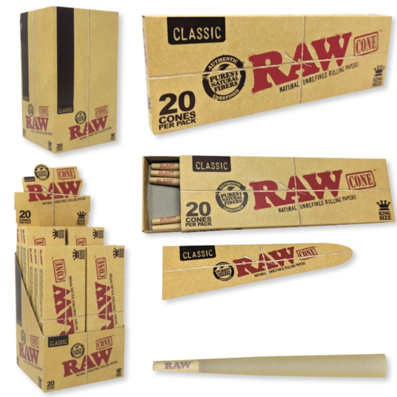 Photograph of product: RAW King Size Cones 20pk