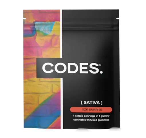 Photograph of product: CODES: OZK Sunrise Gummies | Oui'd | 100mg | 5pk