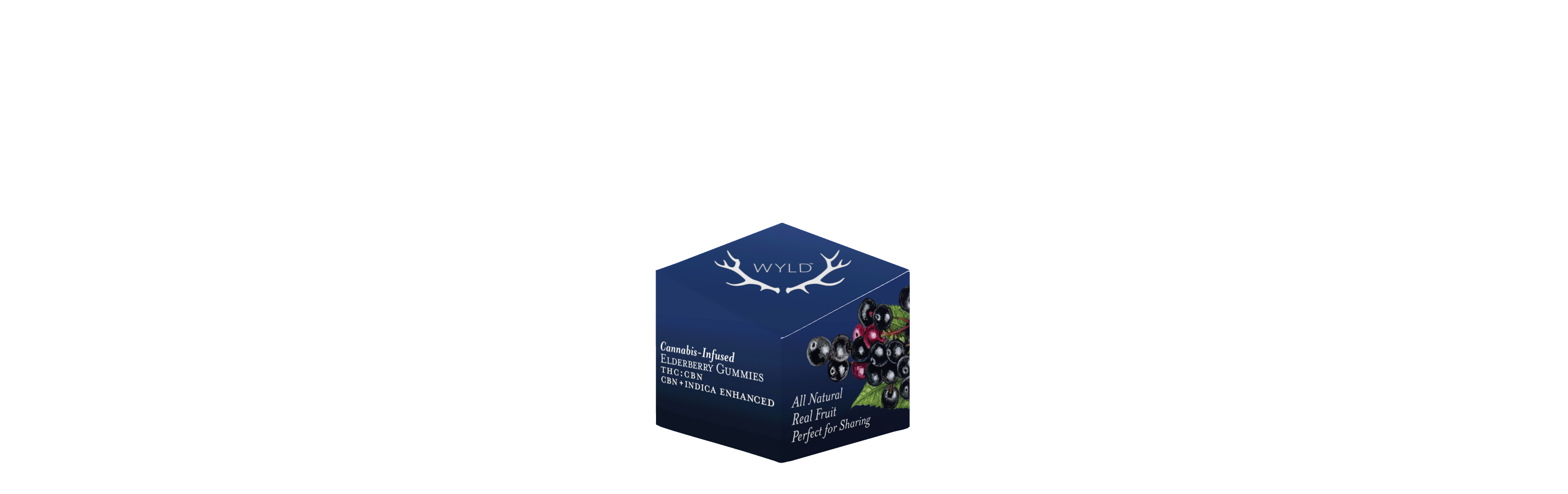 Photograph of product: WYLD Elderberry Oui'd Enhanced 2:1 TH-oui:CBN Gummies 5mg 20pk