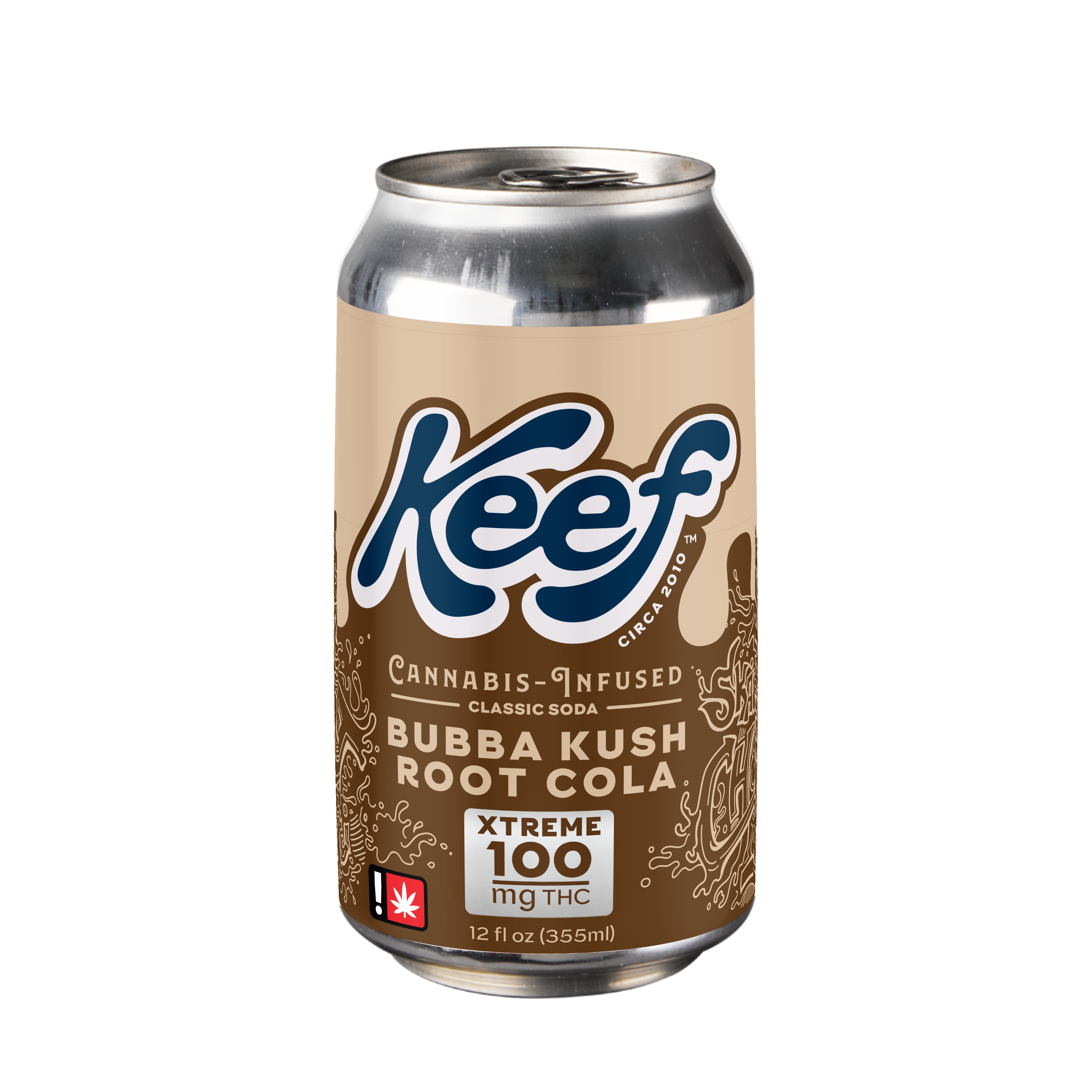 Photograph of product: Bubba Kush | Infused Liquid Soda | 100mg | Hybrid