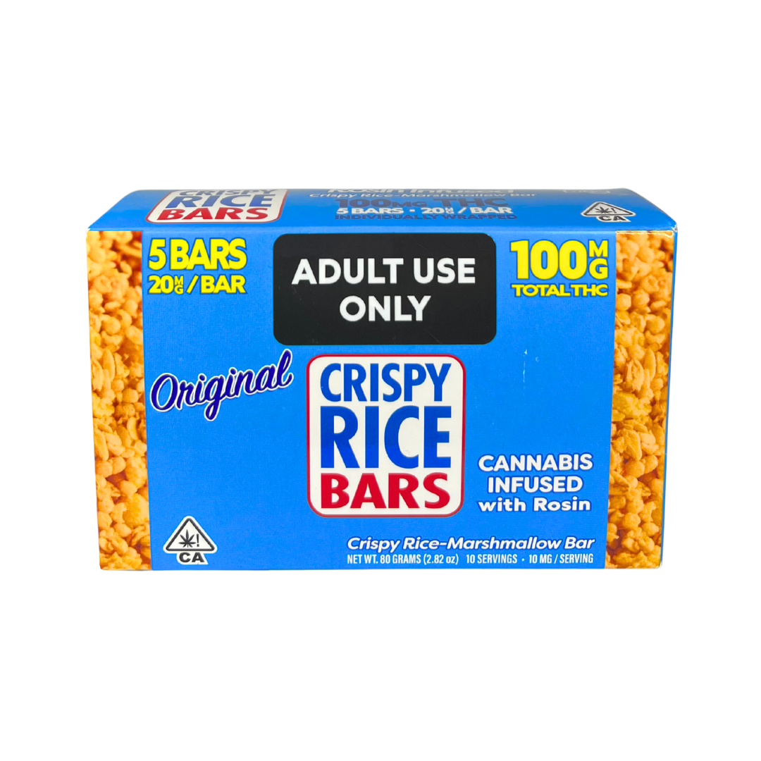 Photograph of product: ORIGINAL CRISPY RICE BARS (20MG/5PK)