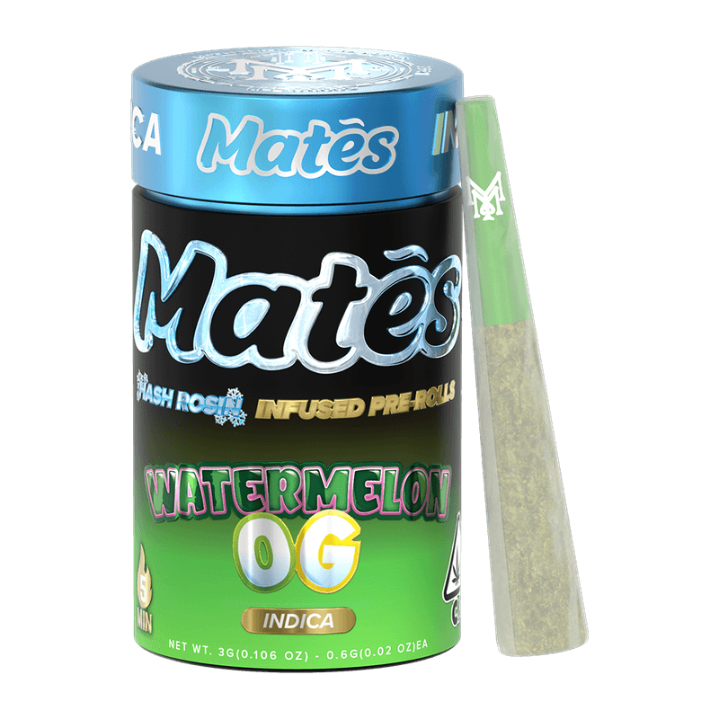 Photograph of product: Watermelon Skittles 5pk au chocolat Rosin Infused Pre-Rolls