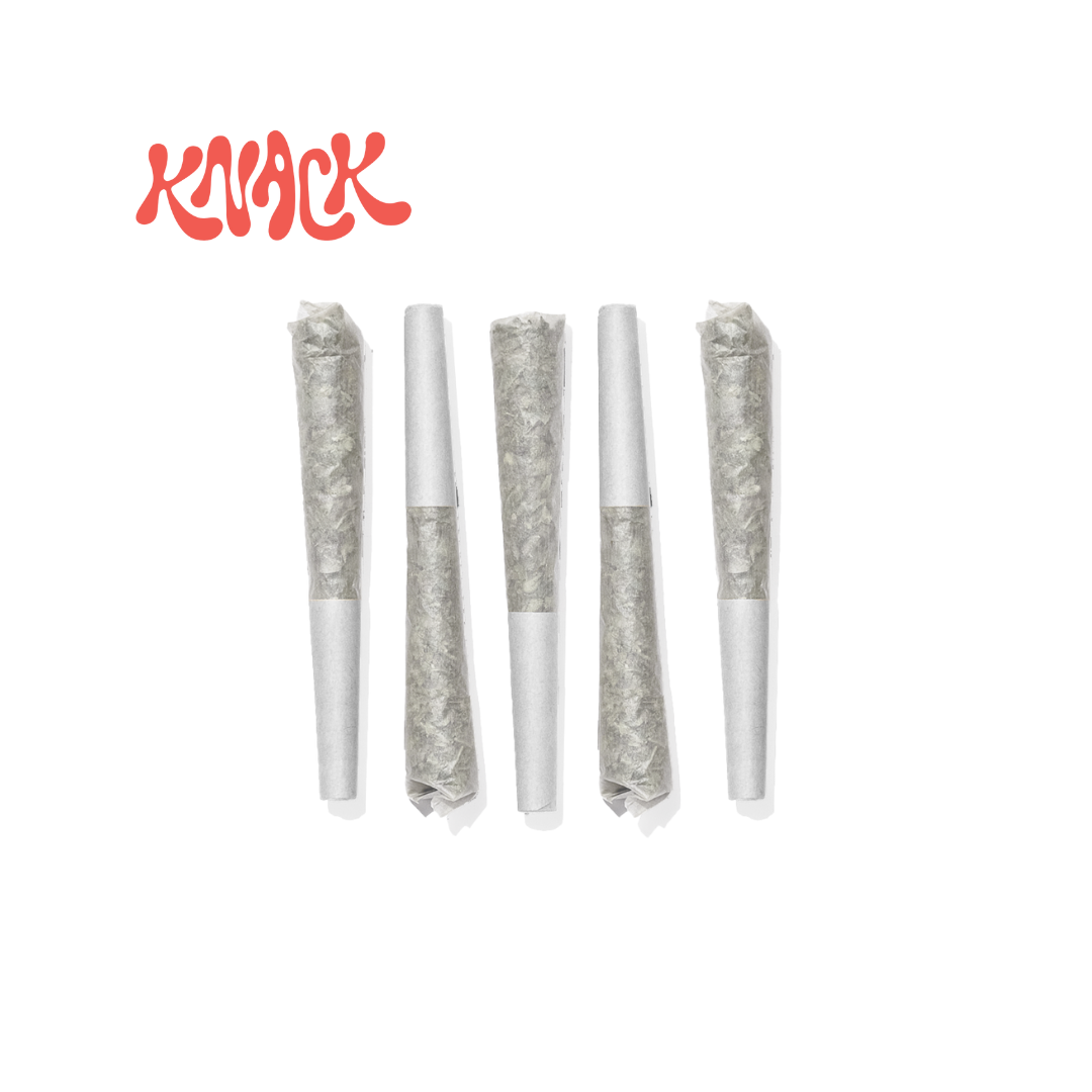 Photograph of Product: Knack (Lit)les | Pineapple Donut | 0.35g/5pk Pre-Roll