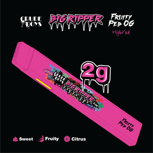 Photograph of product: All-In-One Big Ripper Fruity Peb OG | 2g (REC)