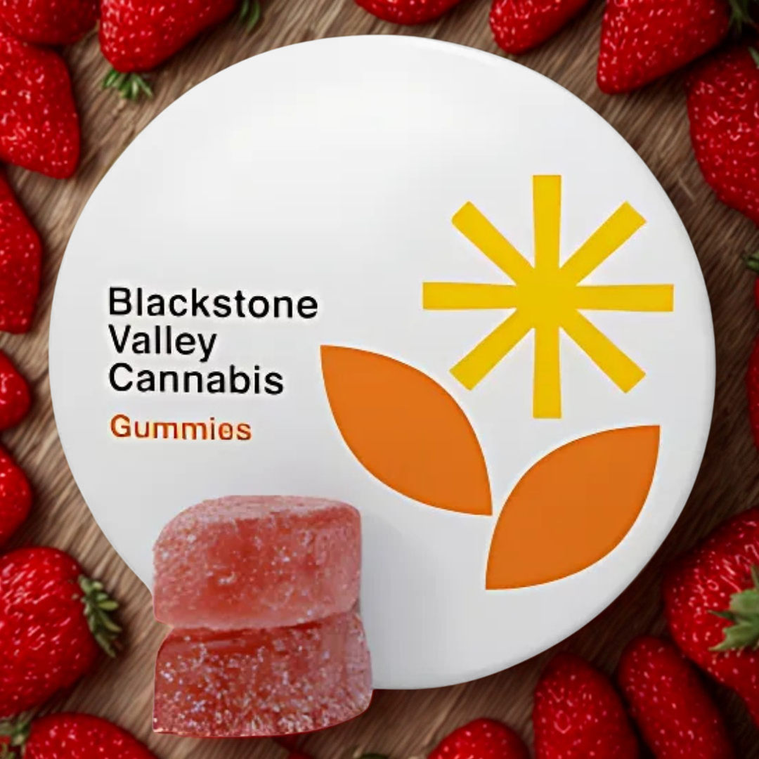 Photograph of product: Strawberry | 1:2 TH-oui : CBD | Live Rosin | 20pk