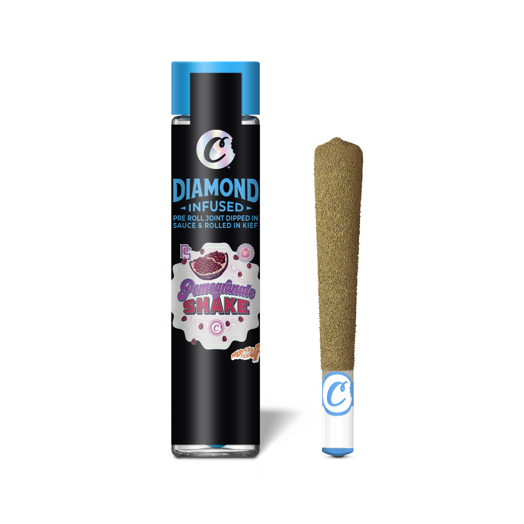 Photograph of product: POMEGRANATE SHAKE - COOKIES - INFUSED PREROLL
