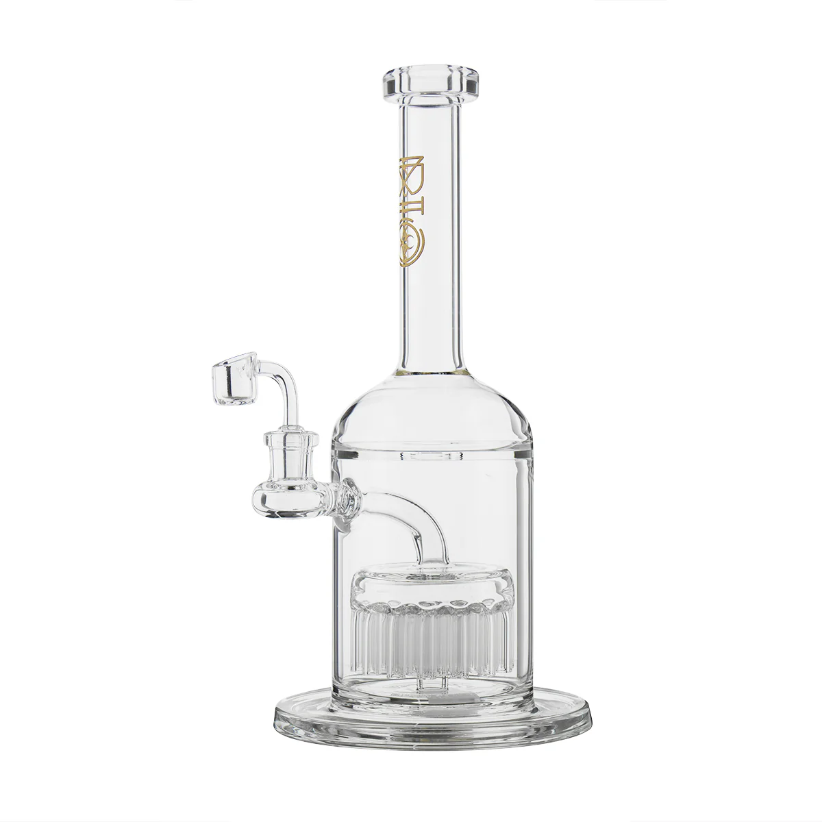 Photograph of product: BIO Glass Dab Rig 37-Arm Tree Percolator 12" - Gold