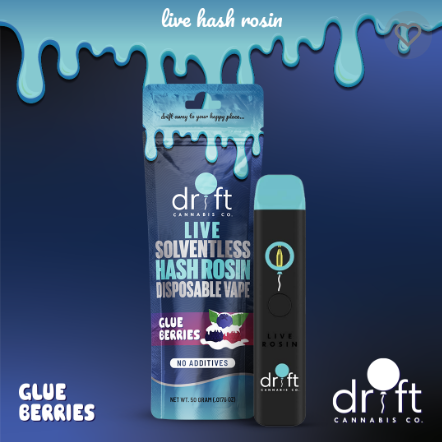 Photograph of Product: Glue Berries - Live Hash Rosin Disposable