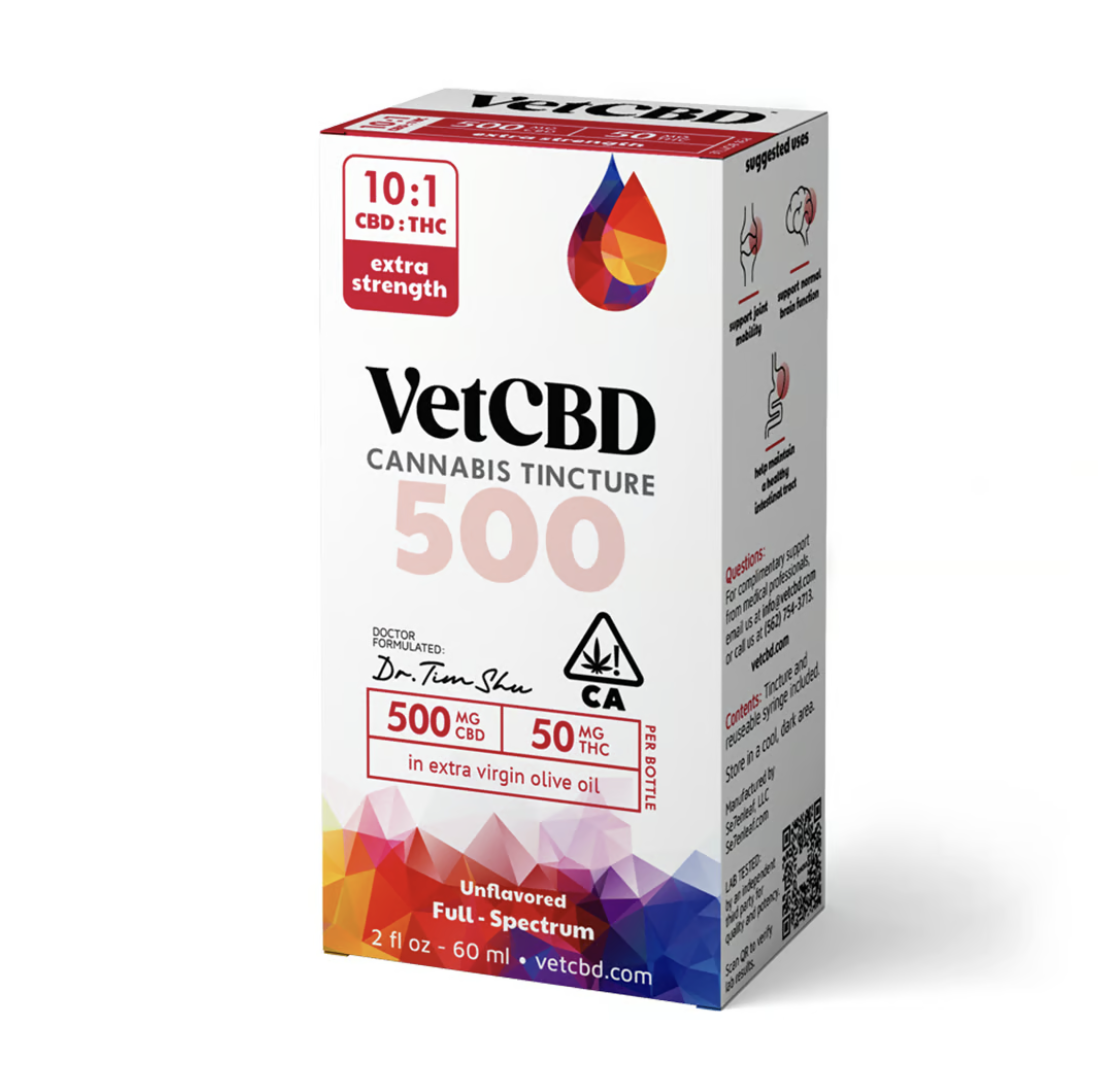 Photograph of product: VETCBD Extra Strength 500mg 2oz 60ml Tincture - Vet CBD