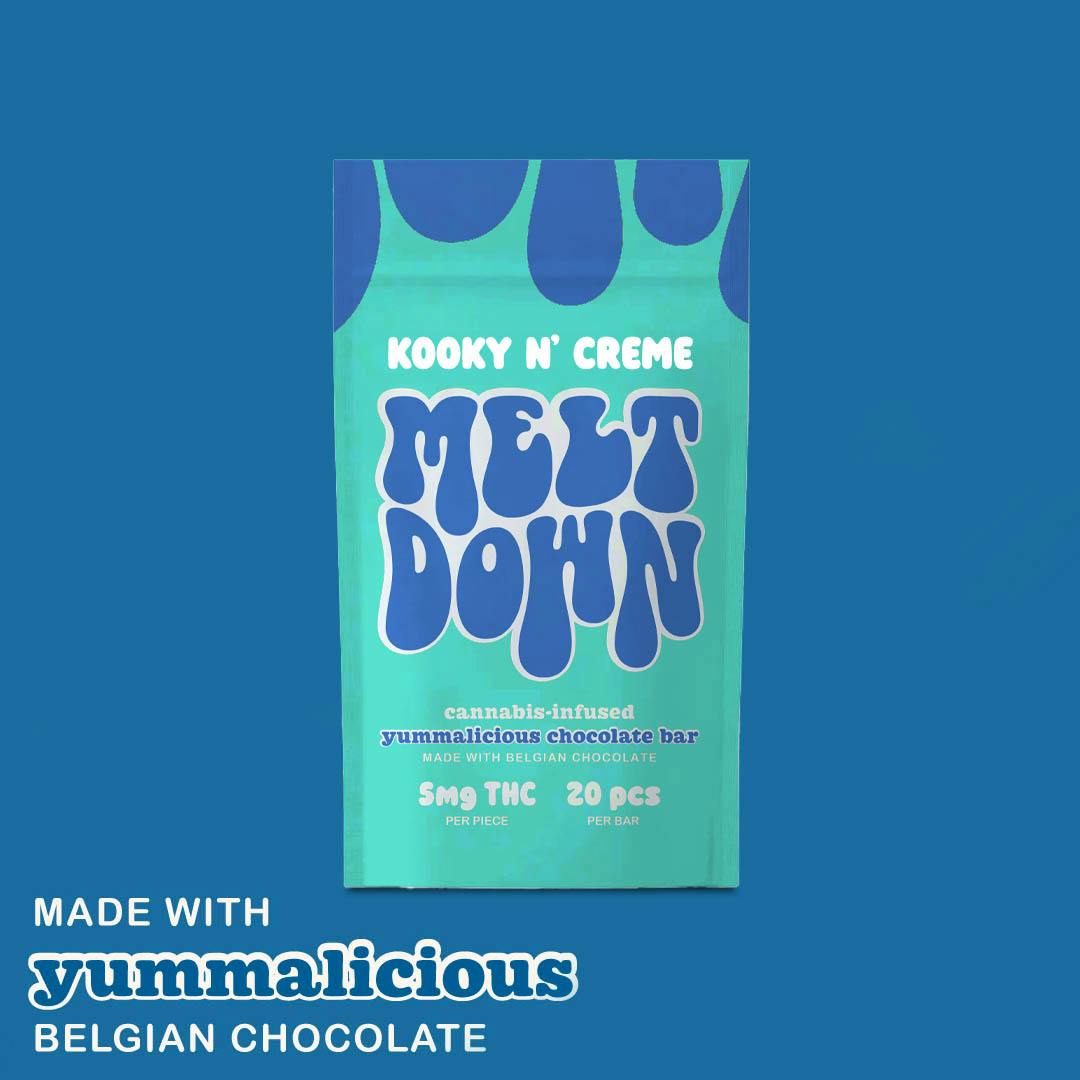 Photograph of product: Melt Down - Kooky'n'Creme - Belgain Chocolate - 20pcs