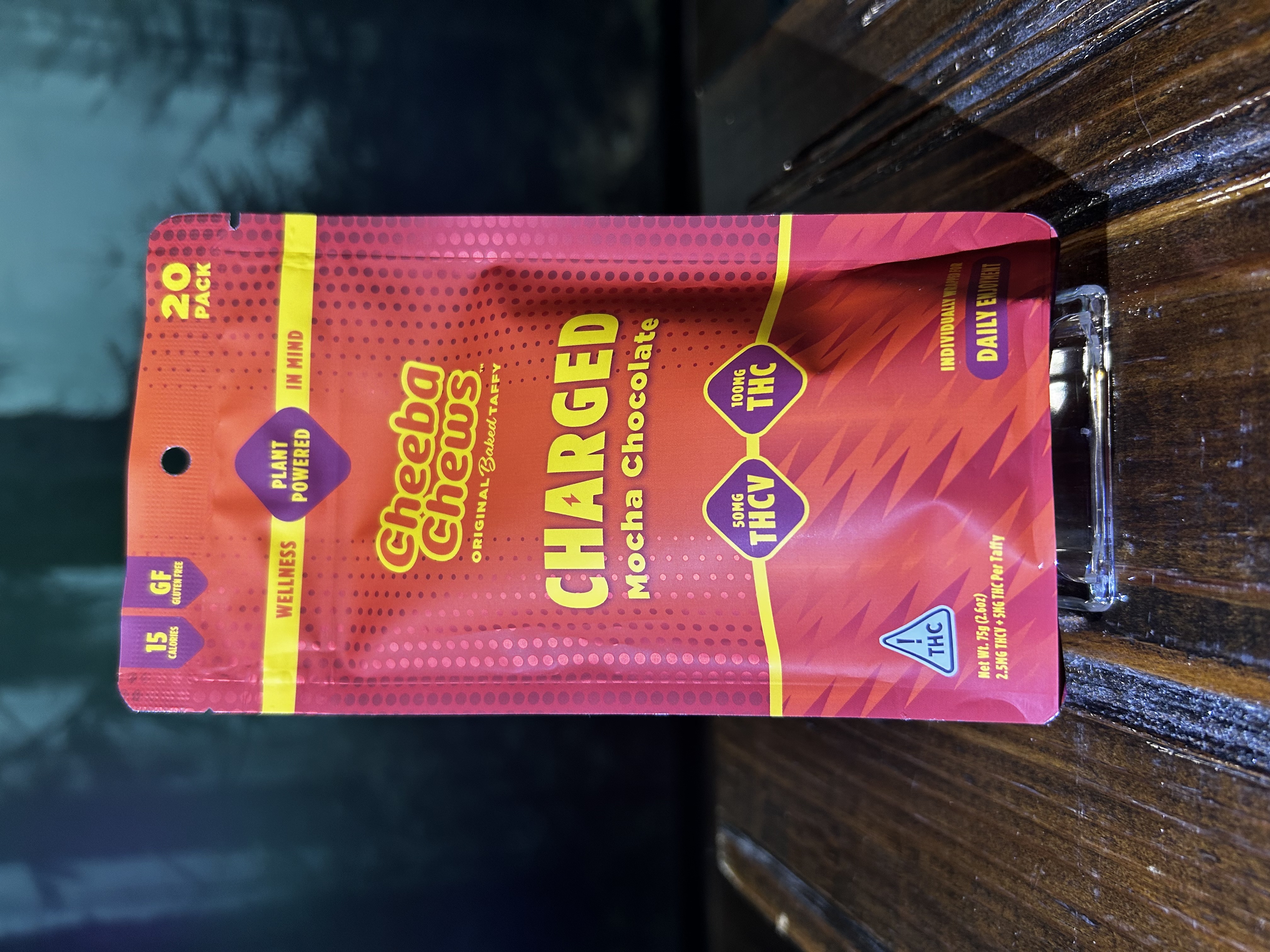 Photograph of product: Charged Mocha Chocolate | 100mg | Cheeba Chews
