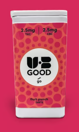 Photograph of product: Boost Tarts Fruit Punch 1:1 TH-oui:CBC 110mg -40pk