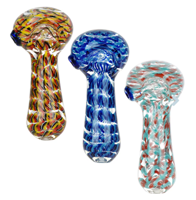 Photograph of product: Hidden Dimensions Glass Spoon Pipe | 3.75" | Assorted Colors