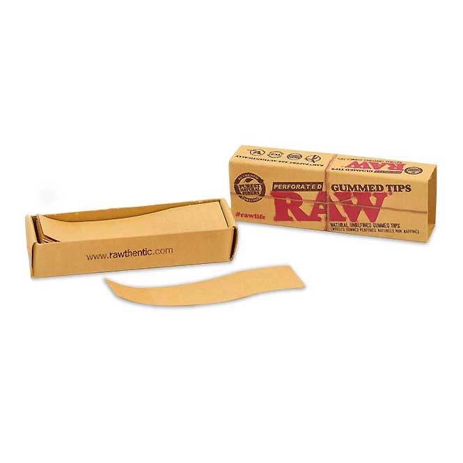 Photograph of product: Raw Gummed Tips Perforated