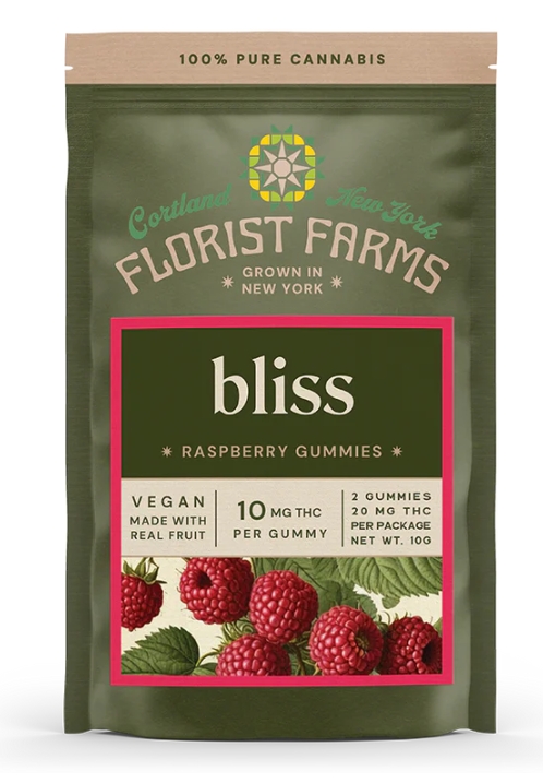 Photograph of product: Florist Farms - Bliss - Raspberry - 2ct Gummies