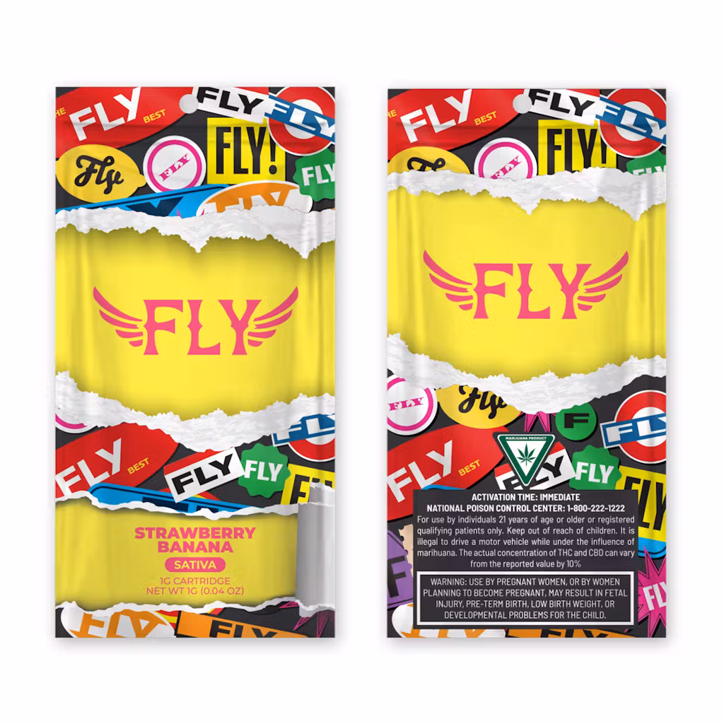 Photograph of product: Fly - 1g Cart - Strawberry Banana