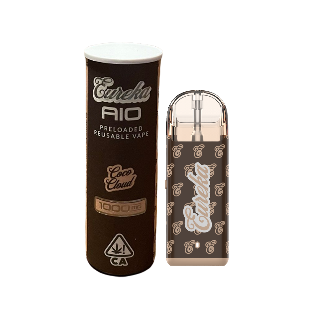 Photograph of product: Eureka - Very Berry x Coco Cloud (Oui'd) All-In-One Vape
