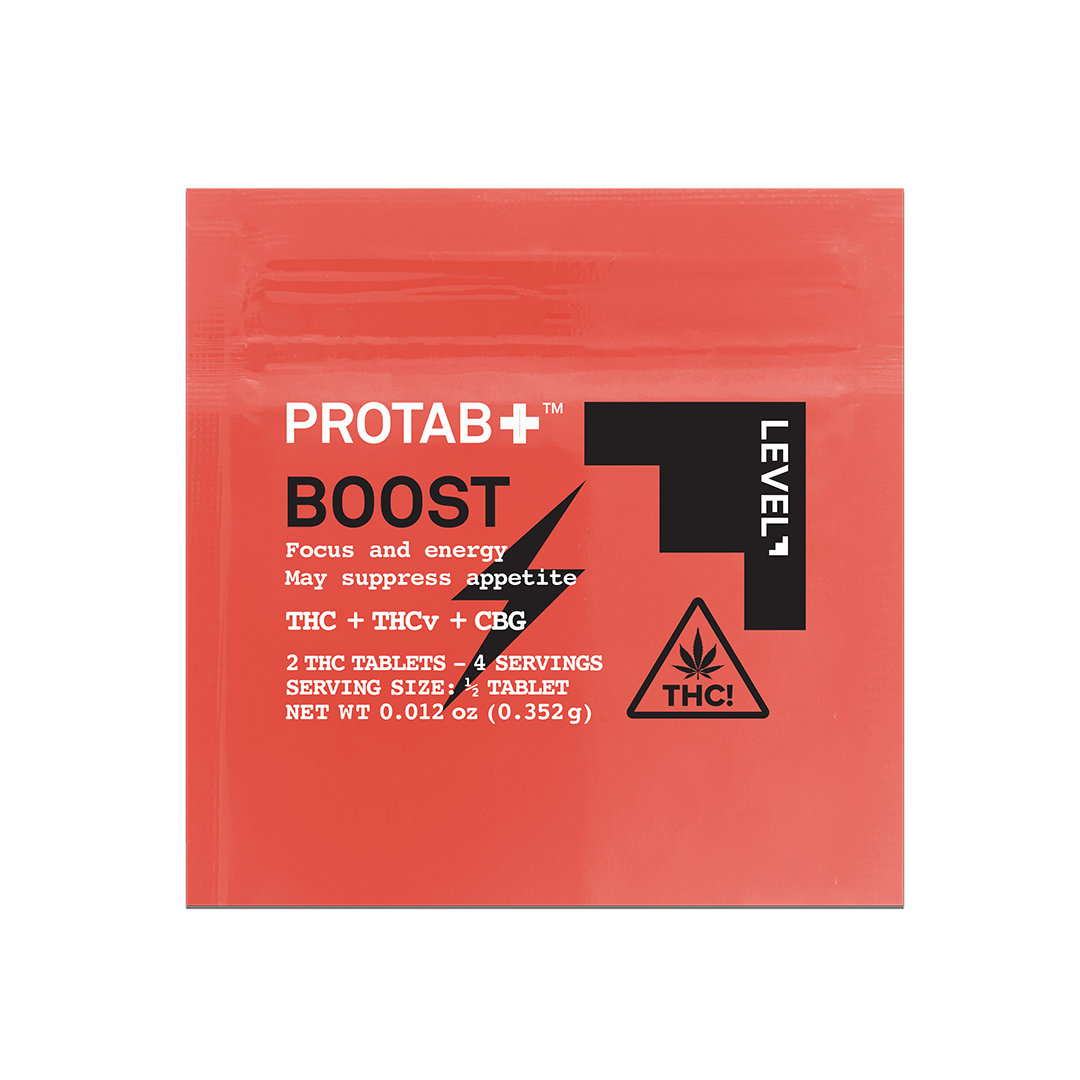 Photograph of product: LEVEL - Protab Boost Pouch TH-oui:TH-ouiV:CBG - 36.9mg 2pk