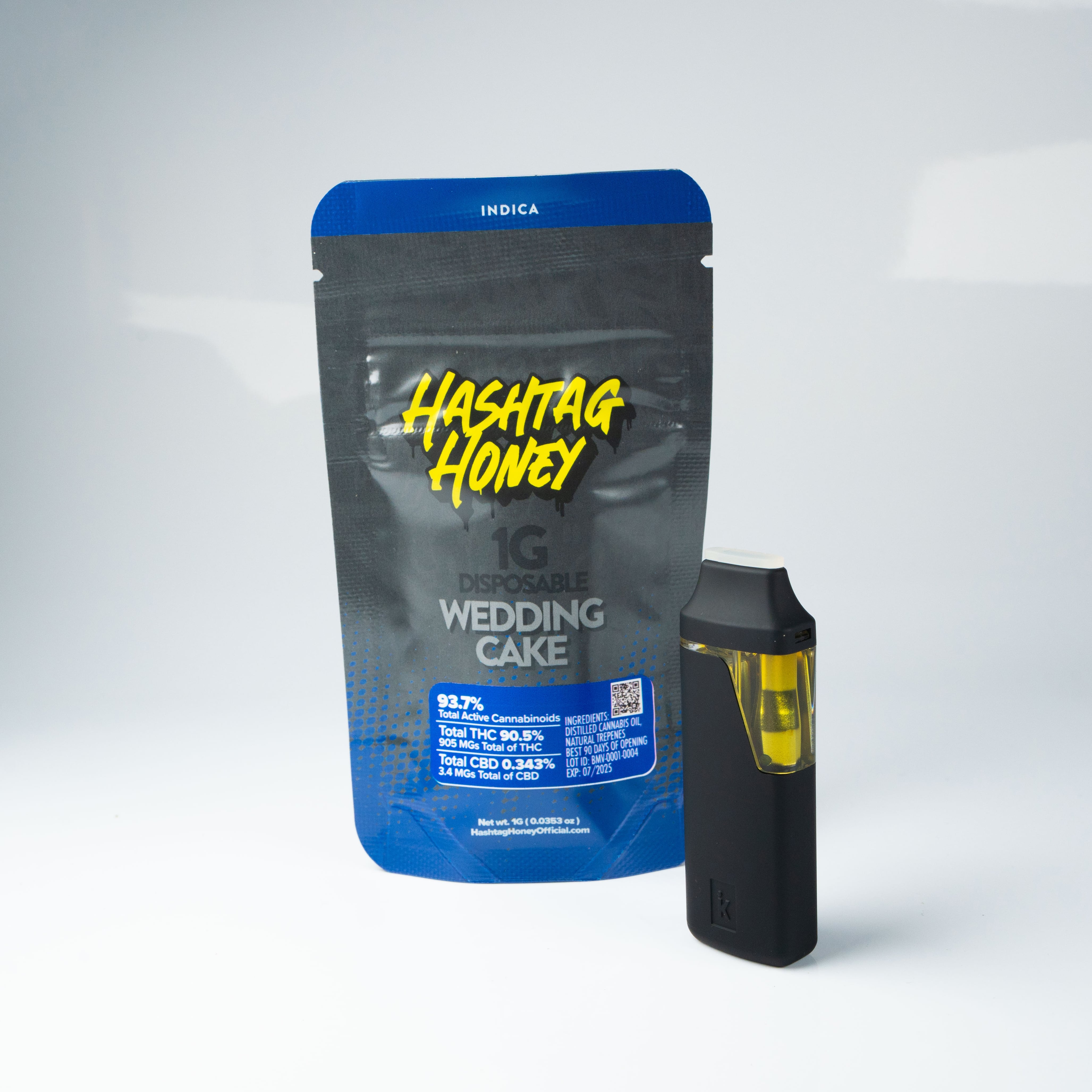 Photograph of product: au chocolattag Honey | Wedding Cake | 1g Vape