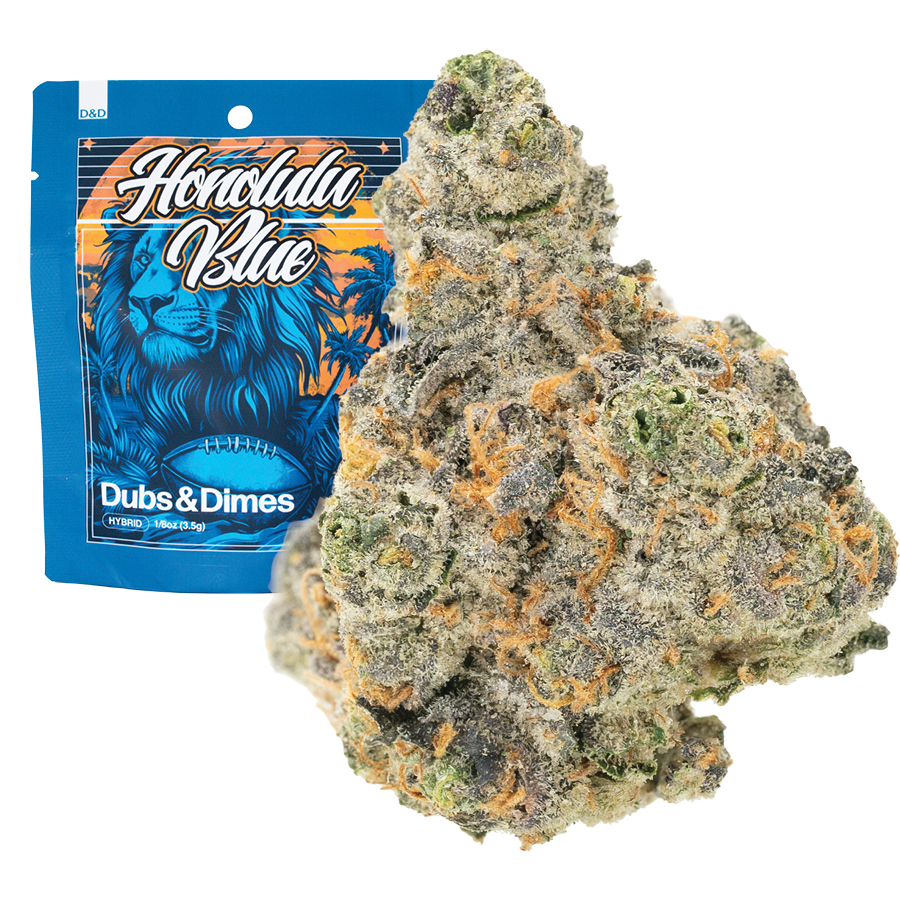 Photograph of product: Honolulu Blue | D&D Connoisseur Eighth - 3.5g