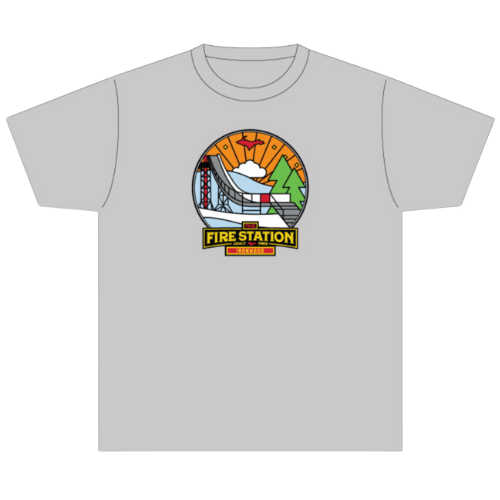 Photograph of product: TFS Apparel - Ski Jump Grey T-Shirt XL