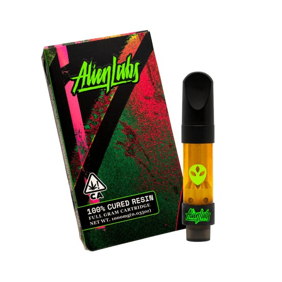 Photograph of product: Alien Labs 1g Zedband Cured Resin Cartridge