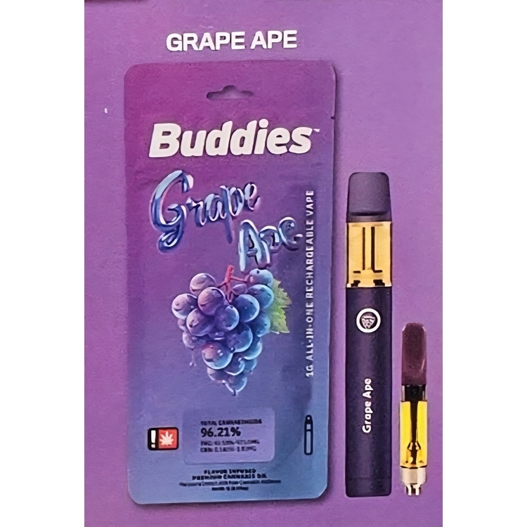 Photograph of product: Grape Ape - 1g (NtW) Flavored Distillate - Buddies