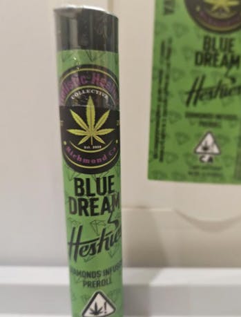 Photograph of product: Blue Dream Infused Preroll 1g - 