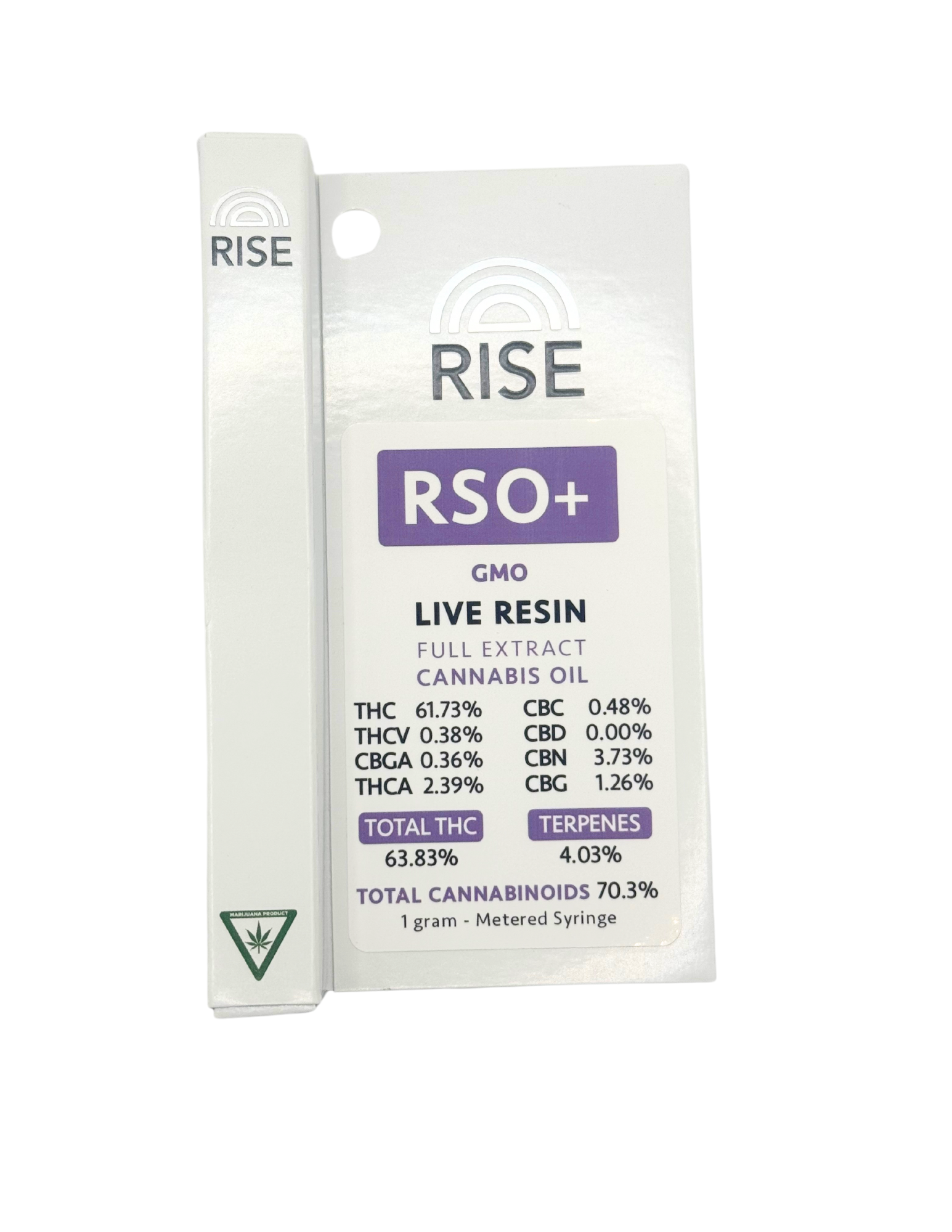 Photograph of product: RISE | 1g RSO | RSO + GMO