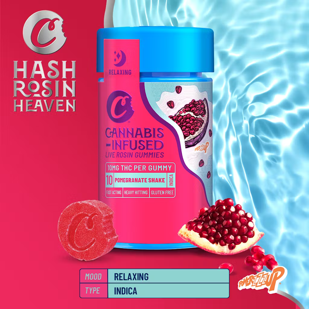 Photograph of product: Cookies - Pomegranate Shake - Gummy - 10ct - 100mg
