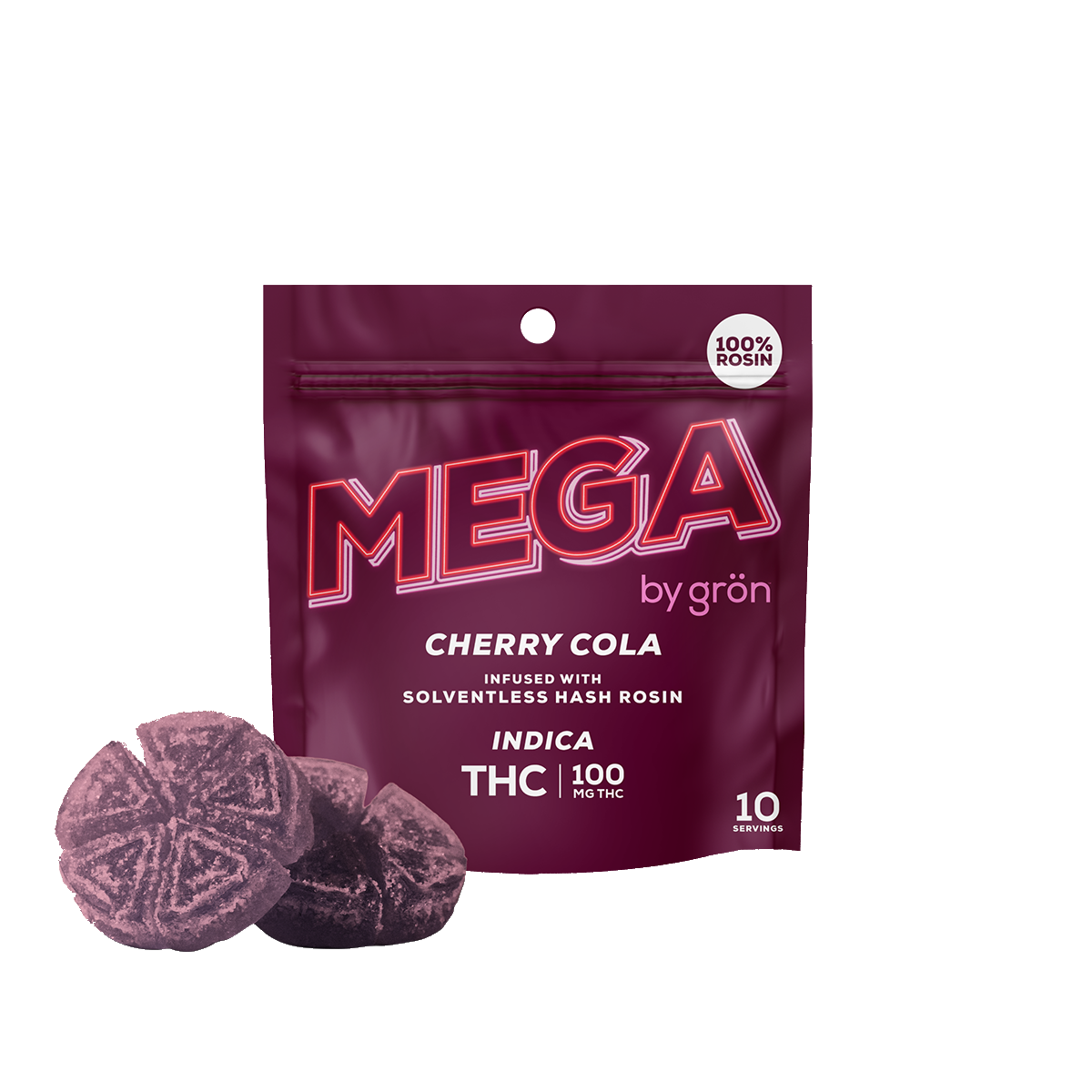 Photograph of product: Grn | Mega Cherry Cola Rosin |  2 pack 100mg