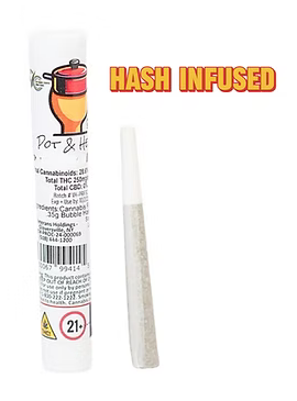 Photograph of Product: Cloud Nine Hash Infused Pre roll | Indica Dominant | Pot & Head