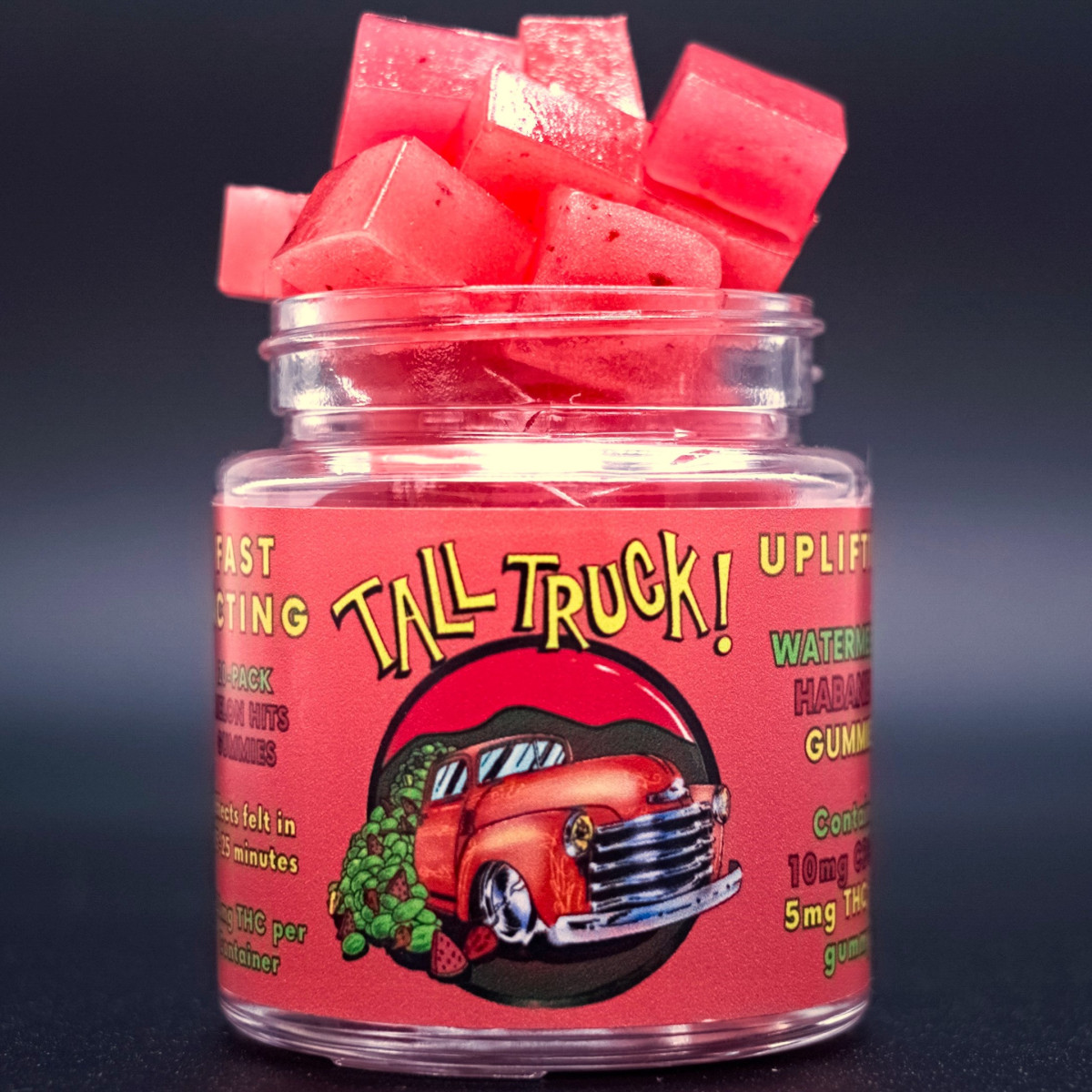 Photograph of product: Tall Truck | Watermelon Habanero Gummies | 100mg