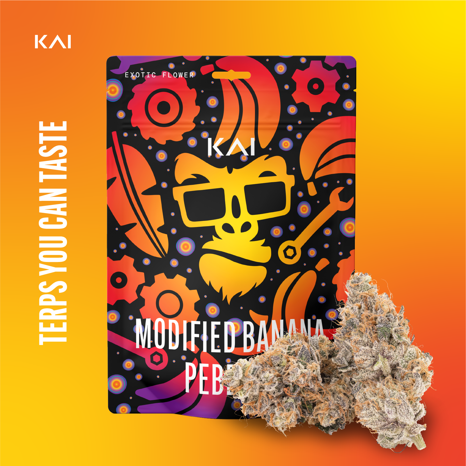 Photograph of product: KAI - Modified Banana Pebbles  Pre-Pack 3.5g