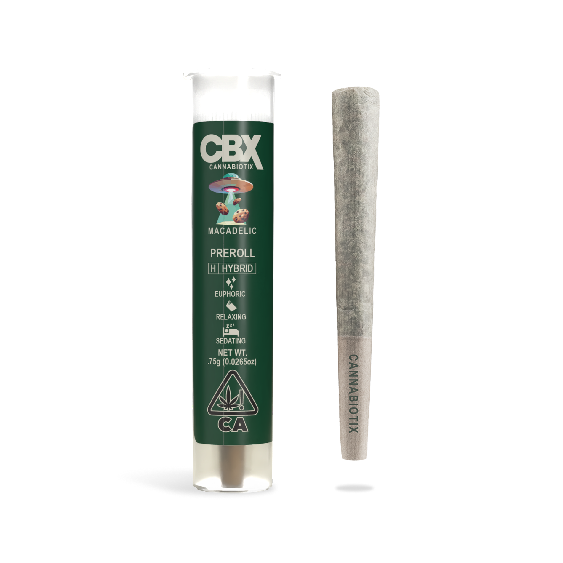 Photograph of product: [Cannabiotix] Preroll - 0.75g - Macadelic (I/H)