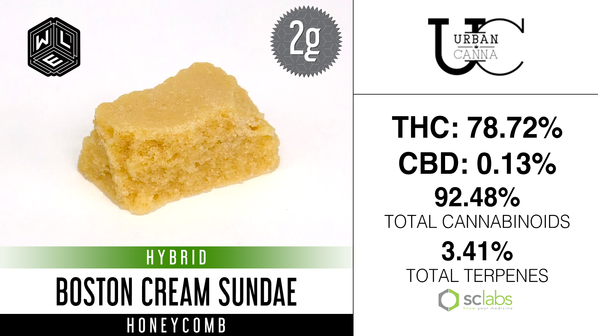 Photograph of product: WLE - Boston Cream Sundae (H) - Honeycomb 2g