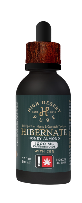 Photograph of product: High Desert Pure | Hibernate Honey Almond Tincture | 1.7oz