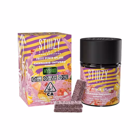 Photograph of product: Sour Apple [H] | 100MG (10pk) Fast-Acting Gummies | STIIIZY