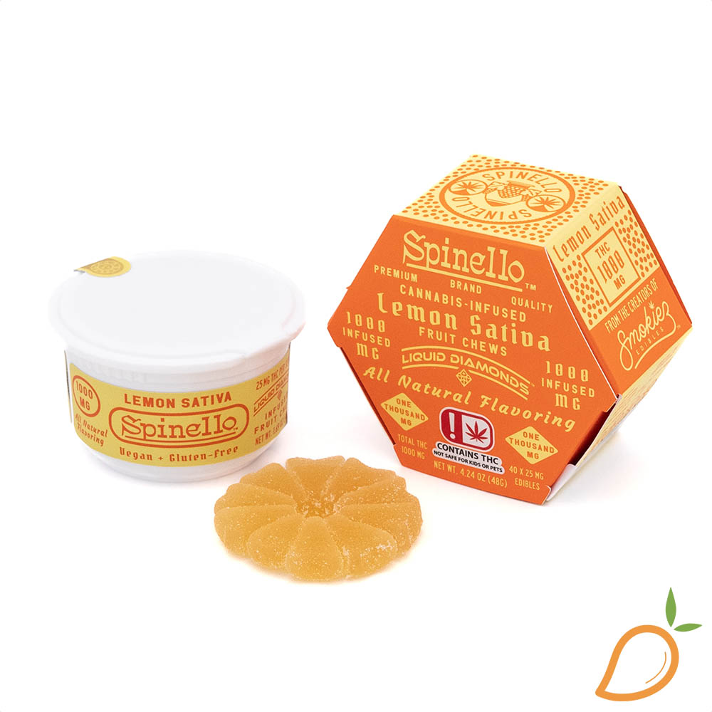 Photograph of product: 1000mg Lemon Oui'd Liquid Diamond Gummies Spinello