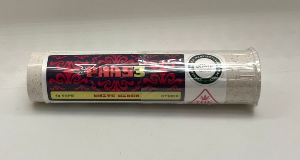 Photograph of Product: Phas3 White Widow Live Resin Cart 1g