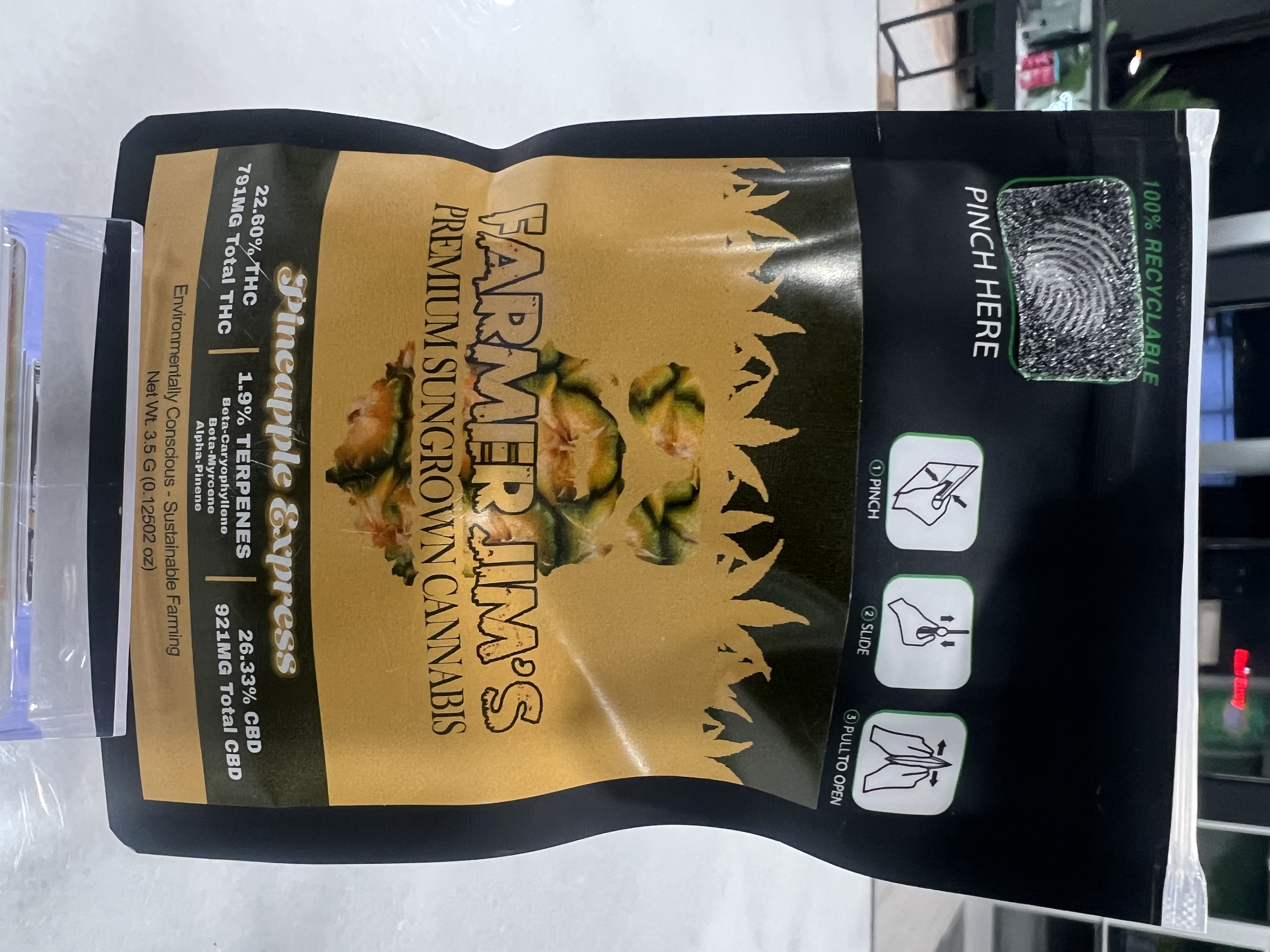 Photograph of product: Farmer Jim - Pineapple Express - 3.5g