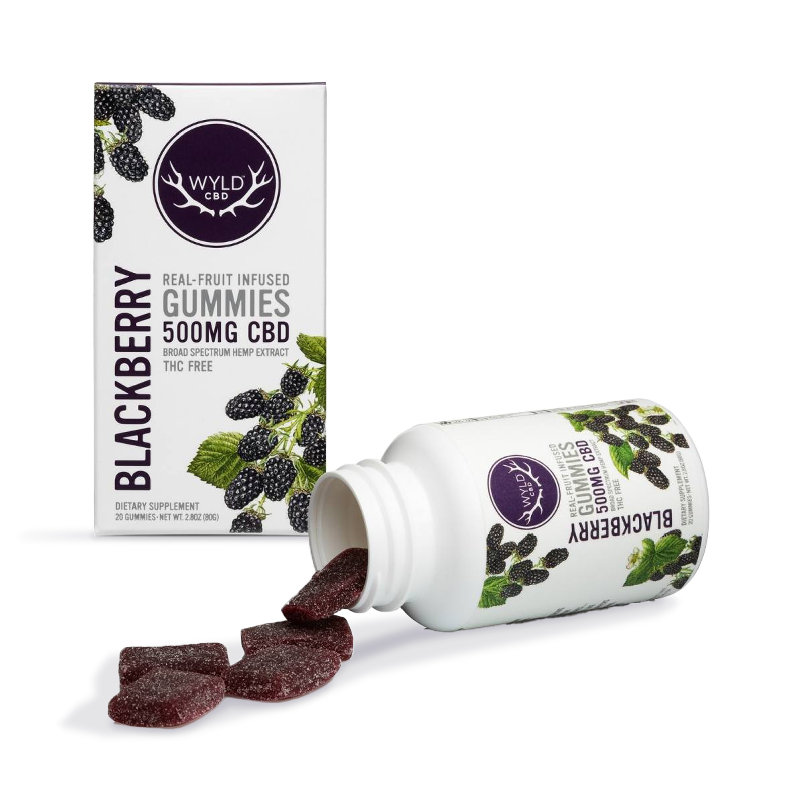 Photograph of product: Blackberry CBD Gummies | 20-pack