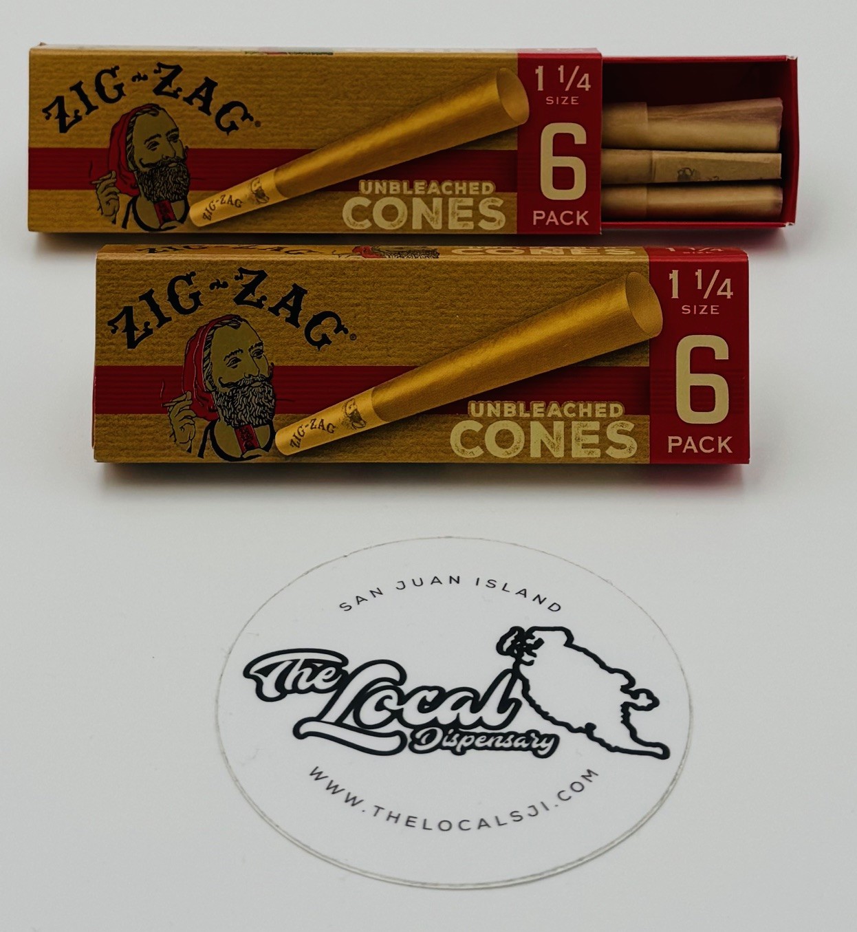Photograph of product: Zig Zag 1 1/4" Cones 6pk