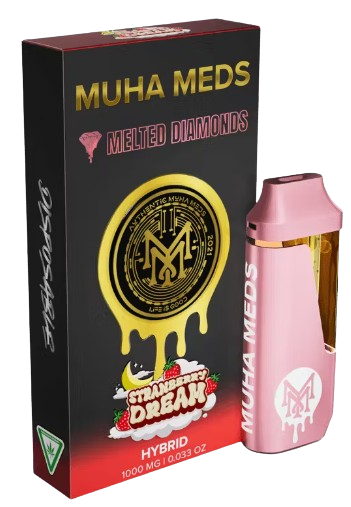 Photograph of product: STRAWBERRY DREAM (H) 1G MELTED DIAMOND DISPOSABLE