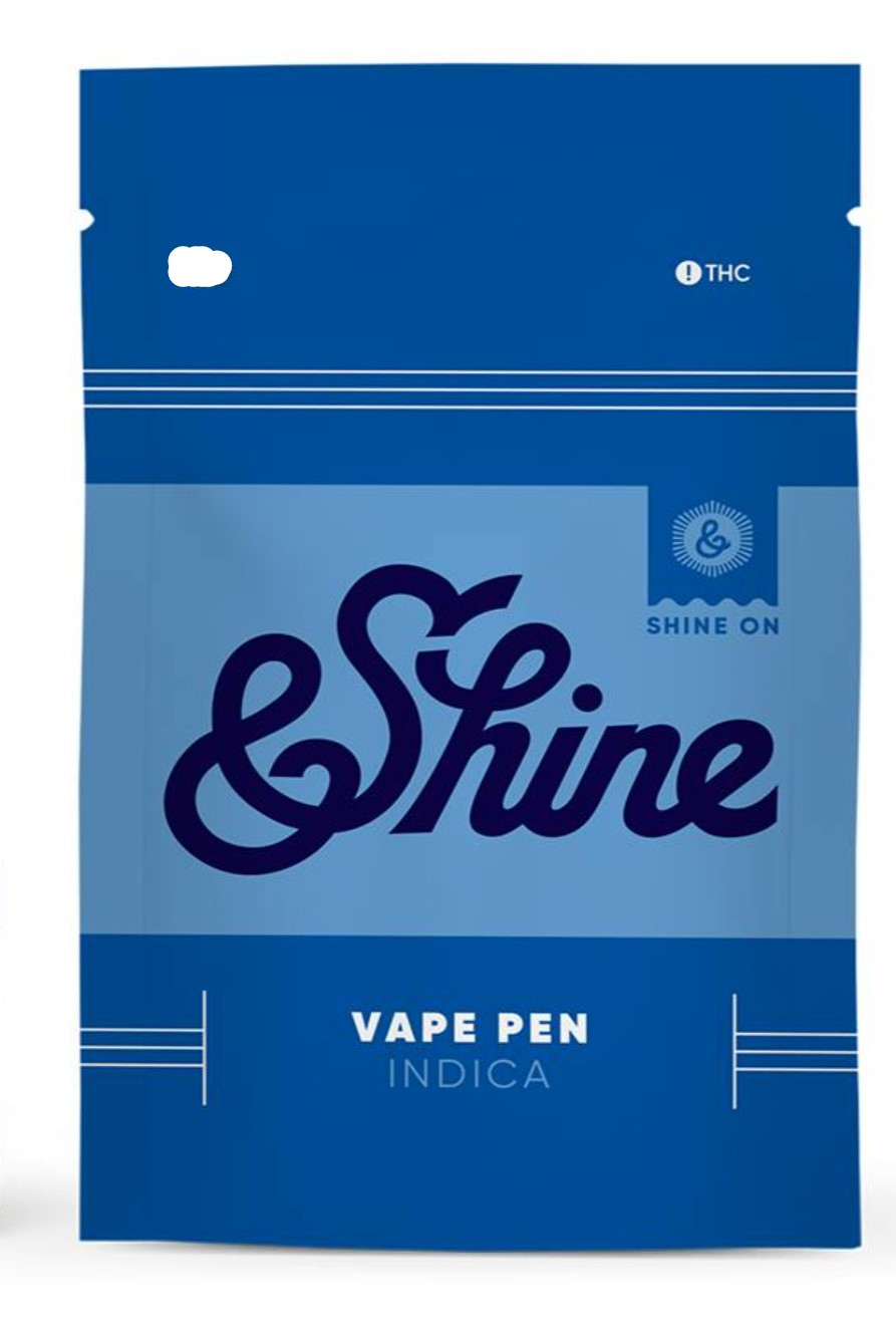 Photograph of product: &SHINE GRANDDADDY PURPLE DISPOSABLE
