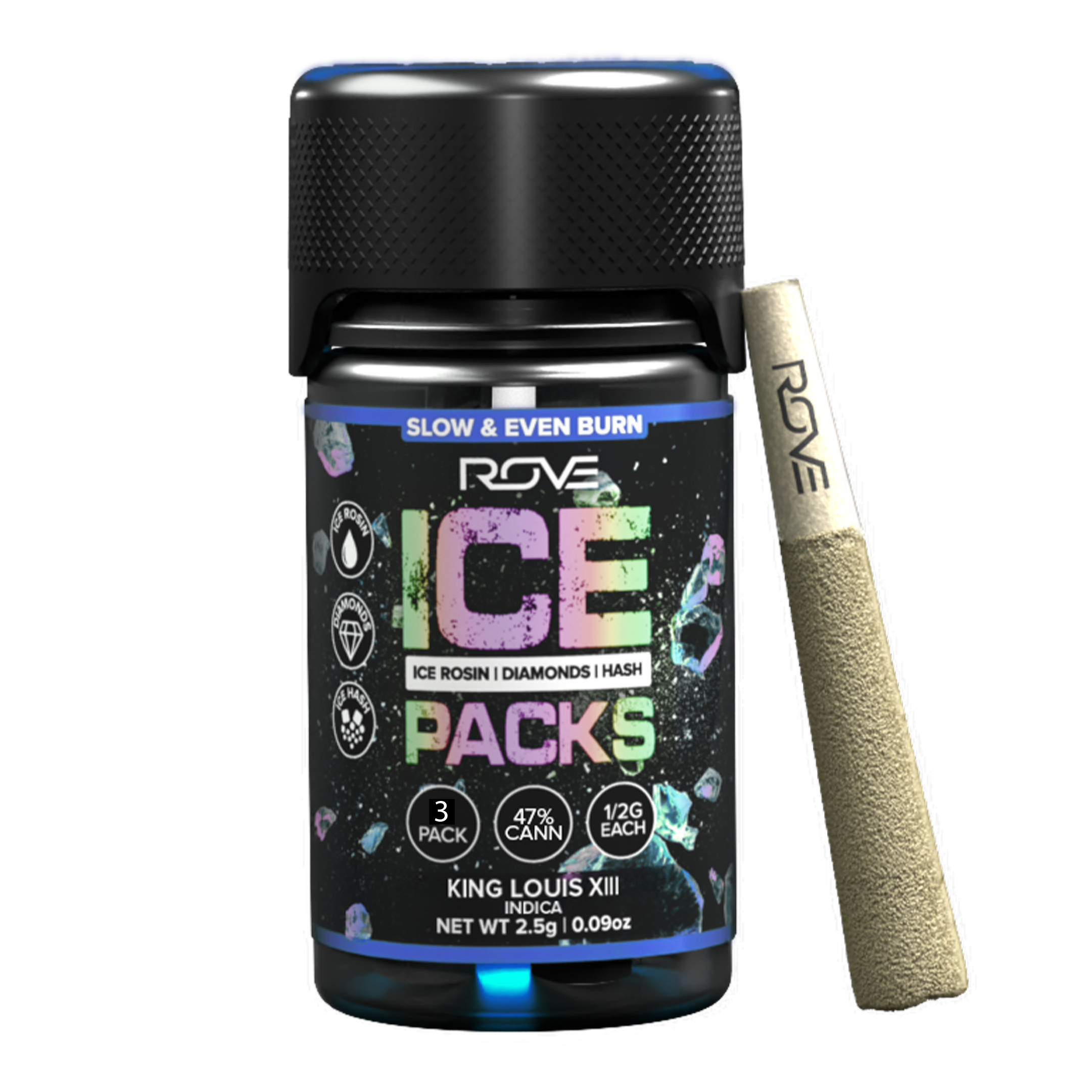 Photograph of product: King Louis Xlll - Infused Ice Packs (Rosin, au chocolat, and Diamonds) 3x .5g